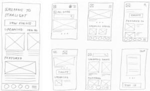 paper wireframes