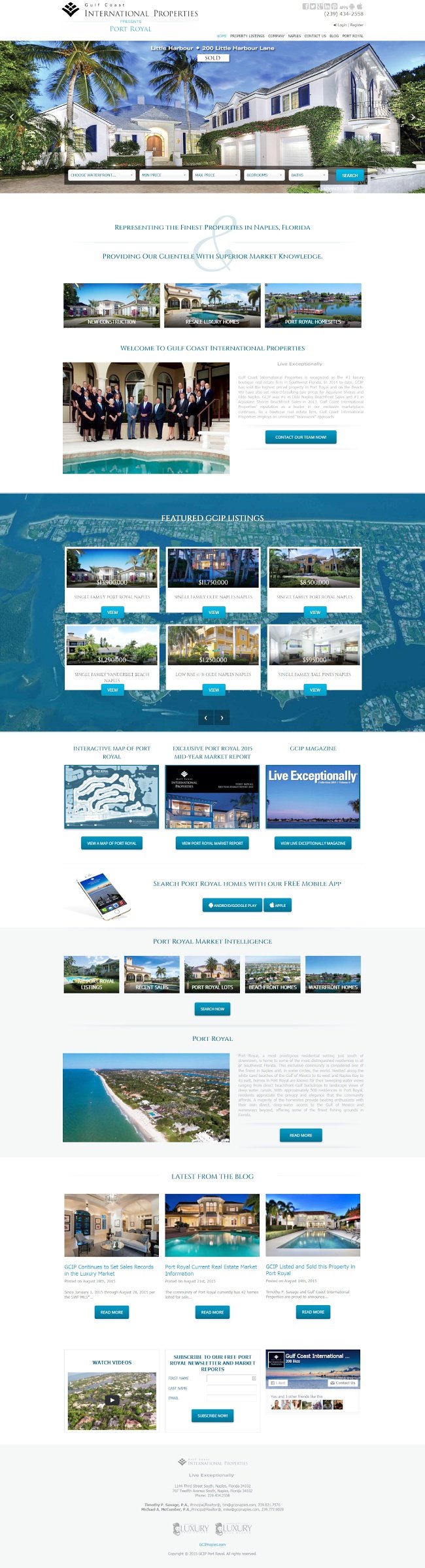 Luxury Real Estate website design